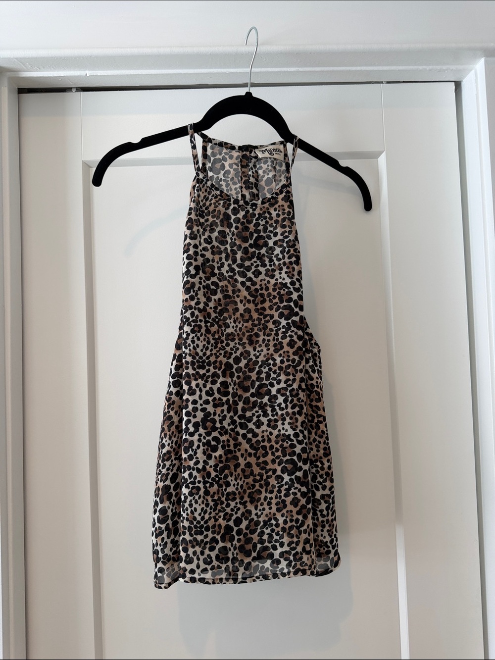 Show Me Your MuMu Leopard Halter Cami - Brown and Black